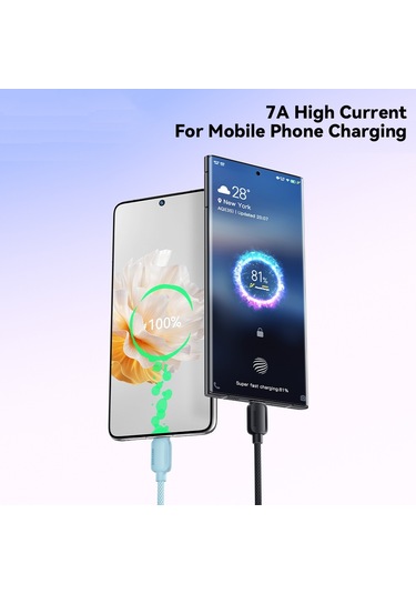 Cbtx Essager 1 M A-C 7 A 100 W T Usb-A Type-c Hızlı Şarj Kablosu
