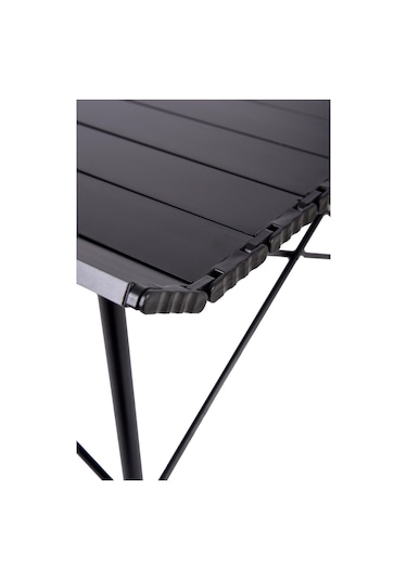 Exent Full-Alüminyum Yanmaz- Kırılmaz Hafif Kamp-Piknik Masası 70 CM Siyah
