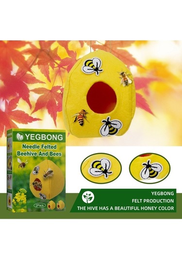 Ulzyvf Lebihmurah 4996 İğne Keçe Arı Kovanı, Kokusuz Tasarrufu Arıcılık Kutusu