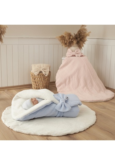 Fiyonk Triko Kundak Bej