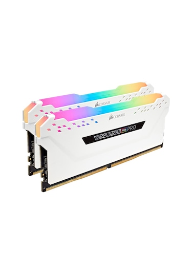 Corsair Vengeance RGB PRO Beyaz CMW16GX4M2D3600C18W 16 GB (2x8) DDR4 3600 MHz CL18 Ram