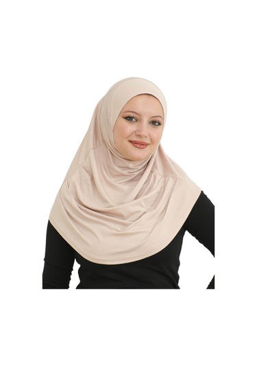 Hazır Giyim Türban Yumuşak Başörtü Şal - Bej BEj
