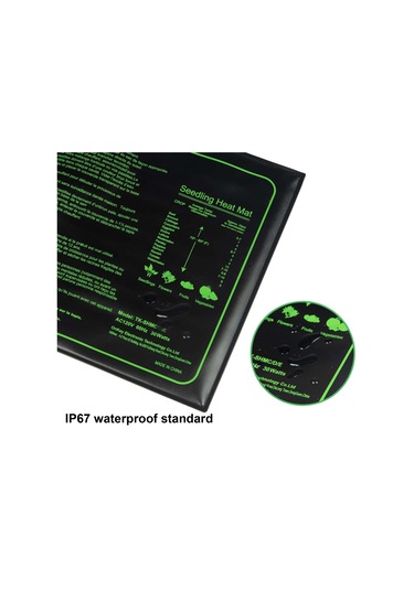 Sones 20 X 20in Su Geçirmez Fide Isıtma Pedi Sabit Sıcaklık Isıtma Pedi İngiltere Fişi 240v