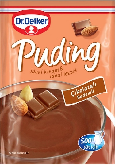 Dr.Oetker Çikolatalı Bademli Puding 104 G