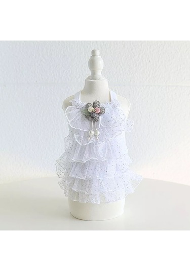 Best Golden Monkey Smok Beyaz Köpek Elbisesi 191666110