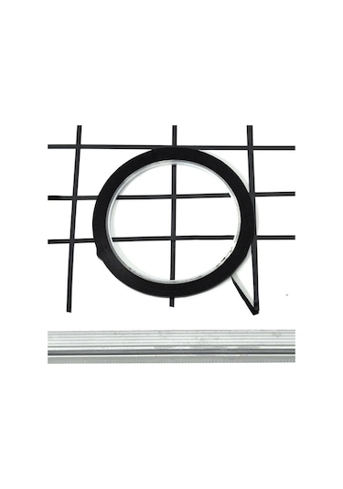 3mm 20 M Siyah Kendinden Yapışkanlı Beyaz Tahta Izgara Izgara İşaretleme Bandı Manyetik Olmayan