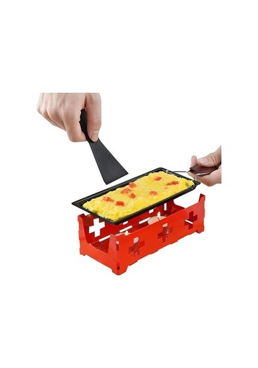 Ulzyvf Createtech Yapışmaz Spatula Siyah Seti Raclette Peynir Izgara Ekipmanı Kırmızı - Ambition Özel Ürün Siyah Siyah