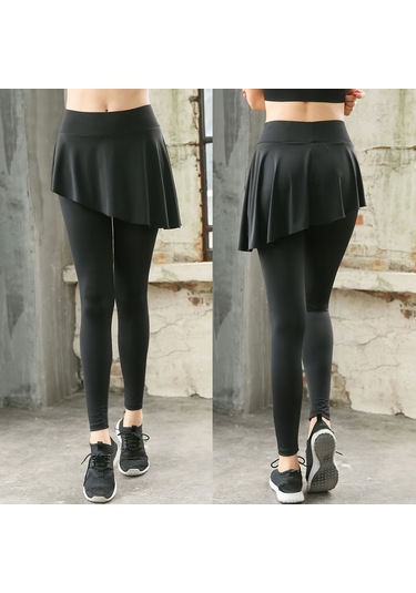 Geeroyoo Kadınlar İçin Spor Yoga Tulumu - Siyah, Yüksek Bel, Esnek Kumaş, Hızlı Kuruyan, Antrenman Ve Dans İçin Uygun M, Asya Bedeni SiYAH