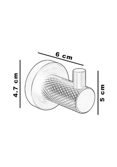 Fontana Tekli Askılık Fj-20501 Mat Siyah Mat Siyah