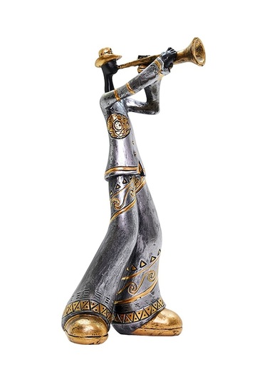 Nordik Ins Stili Müzik Figürü: Lüx小号bando Heykeli, Resin Sanayi & Ev Dekorasyonu - Salon, Kitaplık Ve Bar İçin