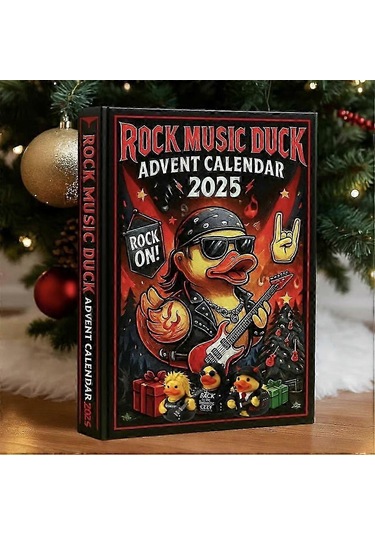 2025 Rock Müzik Ördek Advent Takvimi Akrilik 3d Olmayan