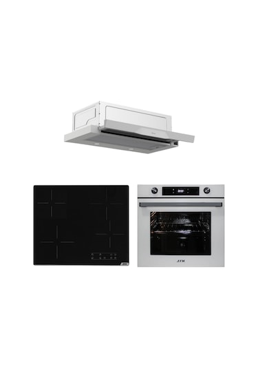Afm Tech Ve Ferre Elektrikli Vitro CQ D037 + FM7701 + V6-04 Ankastre Set