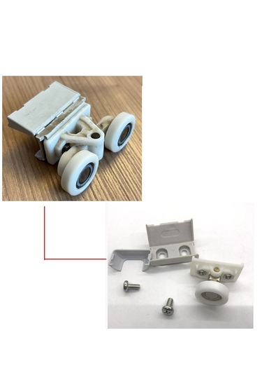 H-p Duşakabin Teker 24mm 1 Adet beyaz