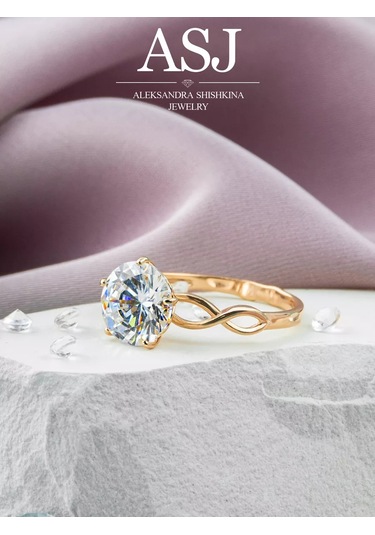 Asj Taşlı Altın Nişan Yüzüğü Gümüş 925 164277366 Beyaz