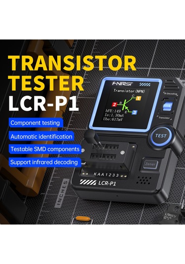 Maiyame Fnırsı Lcr-p1 Çok Fonksiyonlu Transistör, Diyot, Kondansatör Ve Mosfet Test Cihazı - Otomatik Tanıma Ve Renkli Ekran