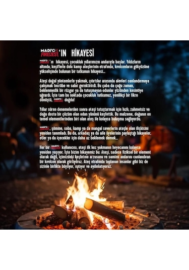 Madfox Firenest Doğal Odun Yünü Tutuşturucu 250 Gr Açık Bej