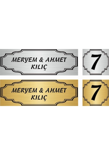 Kapı Isimliği Ve No