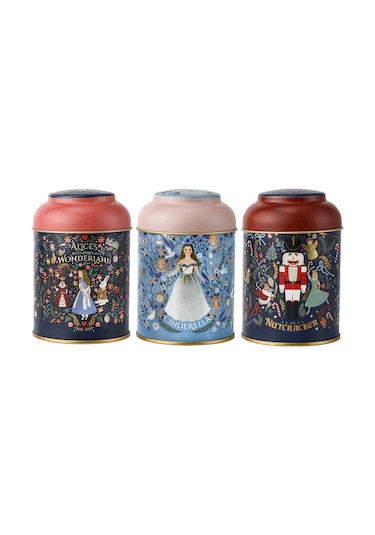 Tales Desenli Metal Saklama Kabı 3 Lü Set, 9 X 11 Cm Çok Renkli