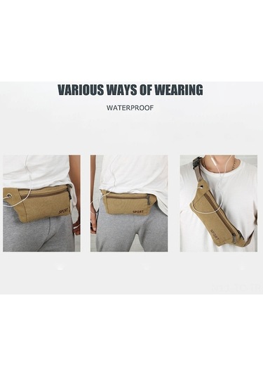 Çok Amaçlı Kadın Bel Çantası - Ayarlanabilir, 3 Fermuarlı, Çapraz Kullanım Diğer Çok Renkli