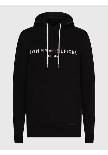 Tommy Hilfiger Erkek Core Tommy Logolu Sweatshirt - Siyah Siyah Tommy Hilfiger Erkek Core Tommy Logolu Sweatshirt - Siyah Siyah