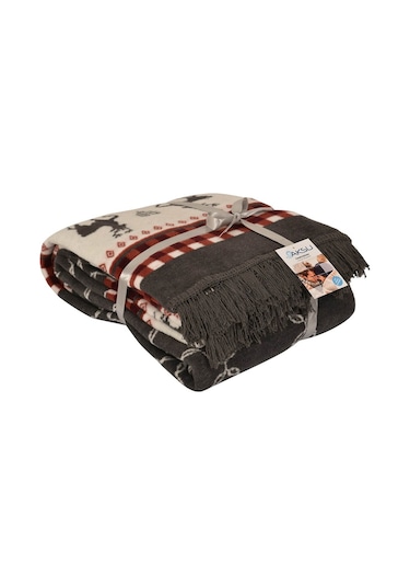 Aksu Çift Kişilik Pamuklu Battaniye Jesus