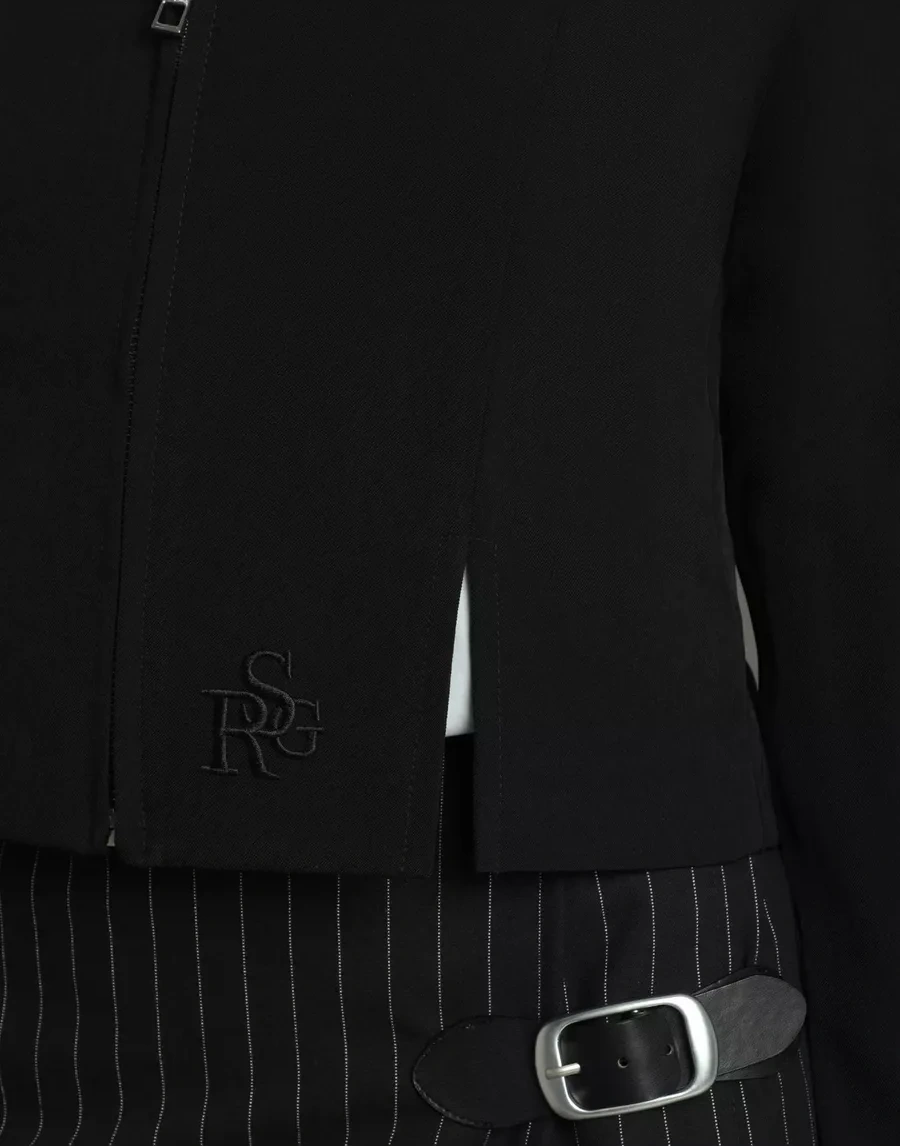 Gloria Jeans Nakışlı Siyah Ceket 242514481 Siyah