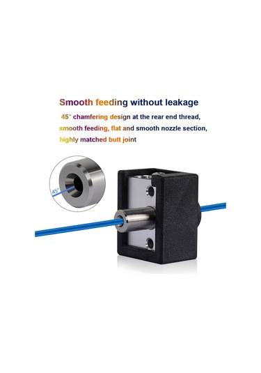 Konesam Ender-3 S1 Sprite Ekstruder Isıtma Bloku Seti - 260 C Normal Sıcaklık, Alüminyum Blok, Bakır Nozzle, 24v40w Isıtıcı Çubuğu