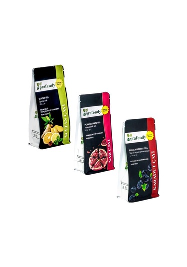 Prafendy Sultan Nar Karadut Çayı Gerçek Meyve Taneli 3 x 250 G