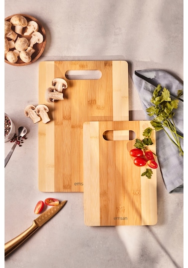 Emsan Bambu Lupin 2'li Kesme Tahtası