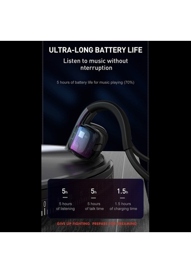 Novahub Bh330 Kemik İletimli Spor Kulaklığı: Bluetooth 5.3, Ipx6 Su Geçirmez, Mikrofonlu, Siyah, İletişim Ve Sağlık İçin İdeal