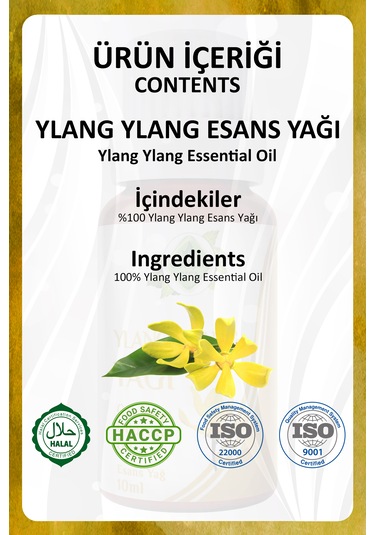 Ylang Ylang Yağı Cananga Odorata Essential Oil 10 Ml