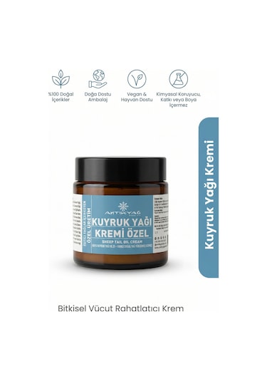 Antikyağ Kuyruk Yağı Kremi Özel 100 ML