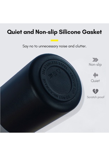 Lemestar 304 Paslanmaz Çelik Termos Bardak, 12 Saat Isı Saklama, Sızıntı Engeli, 500ml, Ev/ofis/doğa İçin, Yeşil Kutu Yok Gri