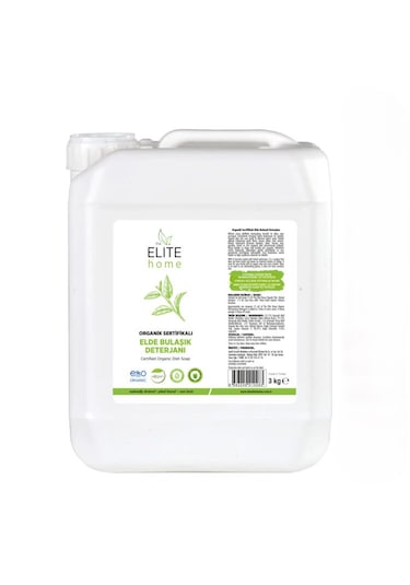 The Elite Home Kokusuz Organik ve Vegan Sertifikalı Elde Bulașık Deterjanı 3 KG