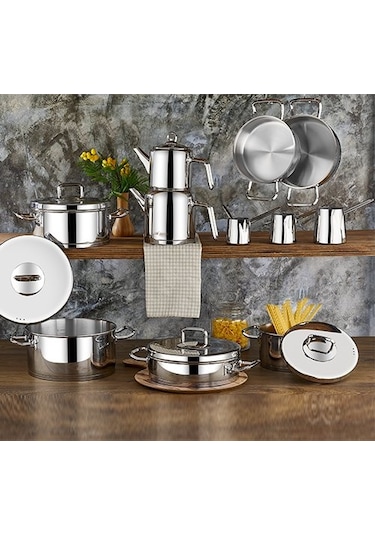 Vento Prestige 20 Parça İdeal Set Gümüş