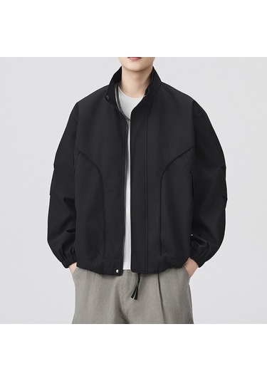 Snapbuy Rahat Ve Şık Düz Yakalı Erkek Ceketi Siyah