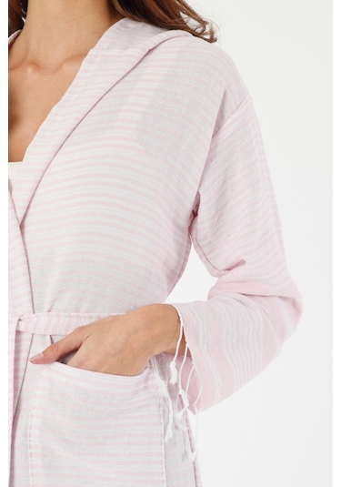 Mulberry Katya Peştemal Bornoz Banyo Ve Plaj Elbisesi Pembe