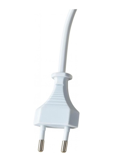 2 Metre Arapuarlı Aç Kapat Anahtar Fişli Abajur Lambader Duyu Seyyar E14 2x0,50 Beyaz