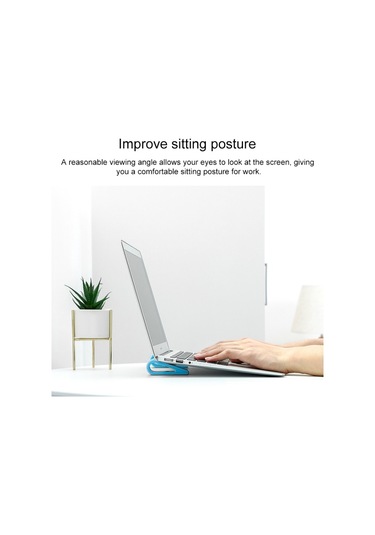 2 Adet Basit Dizüstü Bilgisayar Braketi Ayarlanabilir Yükseklik Isı Dağılımı Taban Ped Tutucu Artırmak Red