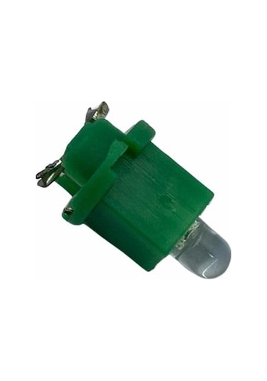 12v Duylu Gösterge Ampulü Dipsiz 1.2 W Yeşil Arkadan Tırnak