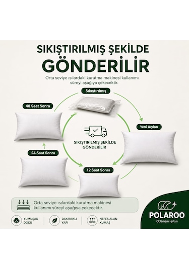 Polaroo 2 Li Kırlent İç Dolgusu 30 x 50