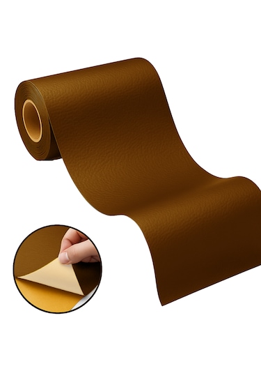 Kendinden Yapışkanlı Deri Döşeme Tamir Düzenleme Bantı 50x120 Cm Kahverengi