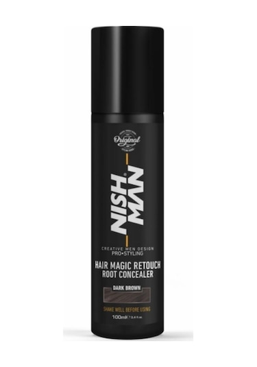 Nish Man Saç Dolgunlaştırıcı ve Seyrek Kapatıcı Root Touch Up Sprey 100 ML