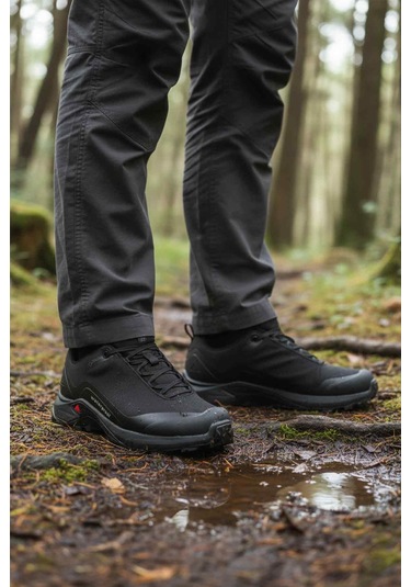 Humtto Siyah Bağcıklı Su Geçirmez Erkek Outdoor Ayakkabı Çok Renkli