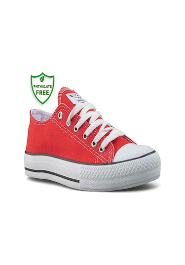 Waves 700 Unisex Keten Sneaker Ayakkabı Kırmızı Beyaz 36 Beyaz - Kırmızı