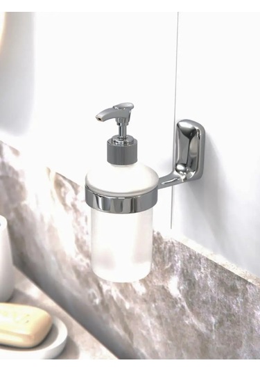Lemer Banyonuz Veya Mutfağınız İçin Duvar Montajlı Sıvı Sabunluk 102575840 Krom
