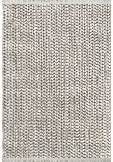 Woolen Tual Anti Alerjik Bukle Halı 8403 Krem Renkli