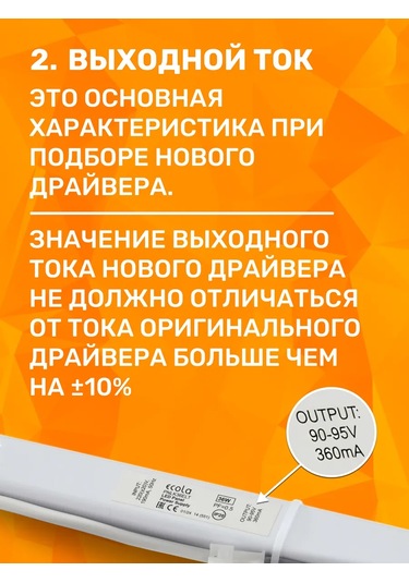 Ecola Pnlk36elt Led Aydınlatma Armatürleri İçin Sürücü, 1 Adet. 249120877