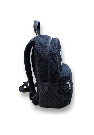 Monte Lui Mnt3637 Peluş Sırt Çantası Siyah Mavi