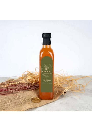 Kabuk İçi Gaziantep Elma Sirkesi Cam Şişe 700 ML